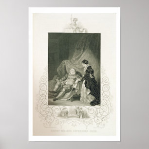 Poster Henry VIII et Catherine Parr, dans le jeu Henry V