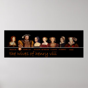 Poster Henry VIII et ses six femmes