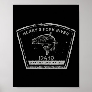Poster Henry's Fork River Idaho Pêche à la mouche