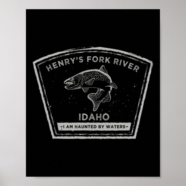 Poster Henry's Fork River Idaho Pêche à la mouche (Devant)