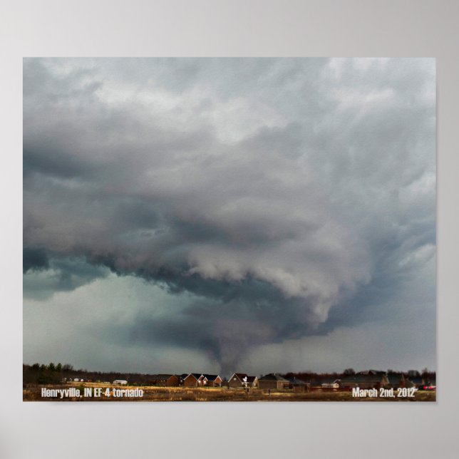 Poster Henryville, IN Tornado (Devant)