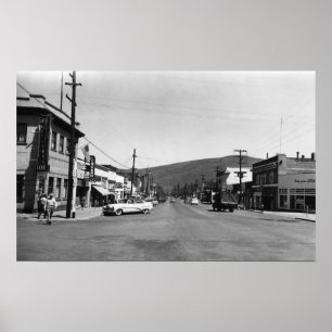Poster Heppner, Oregon Main Street View Photographie