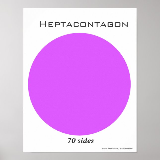 Poster Heptacontagon en Polygone (Devant)
