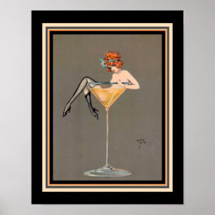 Poster "Her Martini" 1920 Art Deco Print
