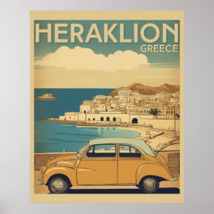 Poster Héraklion, Iraklio. vocation grèce