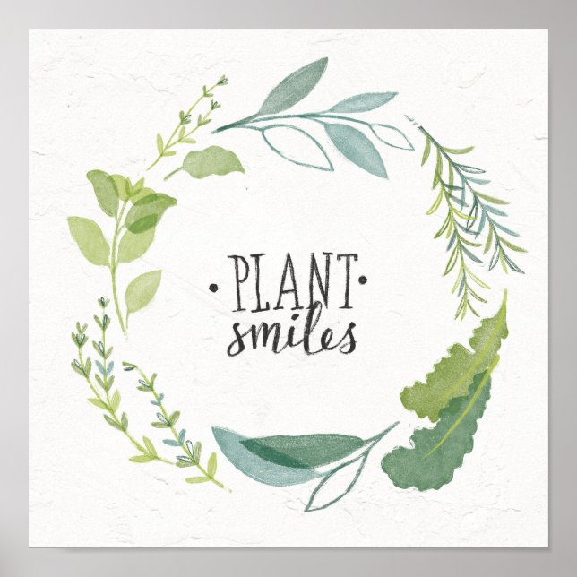 Poster Herbes fines II | Sourires Plantes (Devant)