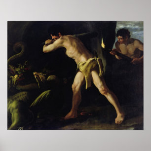 Poster Hercules Combats avec l'hydre de Lérnaean