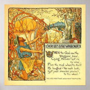 Poster Hercules et le Wagoneer Walter Crane