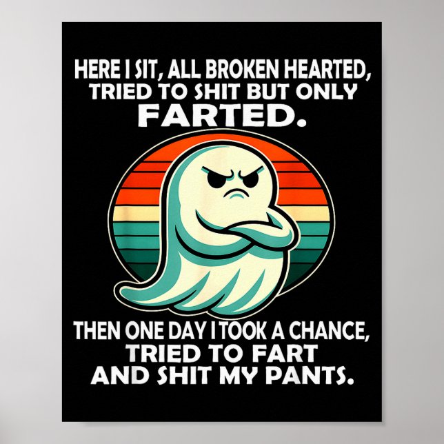 Poster Here I Sit All Broken Hearted Tried To But Only Fa (Devant)