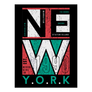 Poster Héritage de New York : Boroughs, Histoire et résil