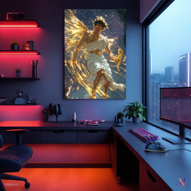 Poster Hermes, Messager des Dieux - Vitesse Divine (Créateur téléchargé)