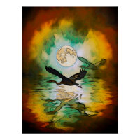 Heron Moon Imaginaire Art