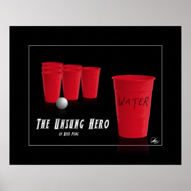 Poster Héros méconnu de la bière Pong (Devant)
