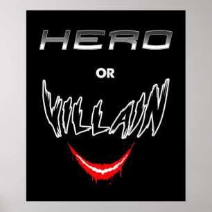 Poster Héros Ou Vilain