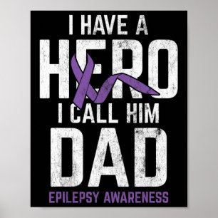 Poster Héros Papa Epilepsy Sensibilisation Epilepsie Pati