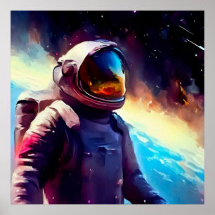 Poster Héros spatial SF 1