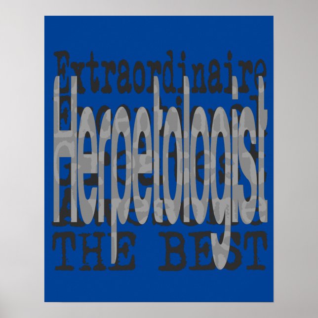 Poster Herpetologue Extraordinaire (Devant)