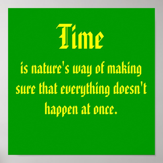 Poster Heure (Devant)