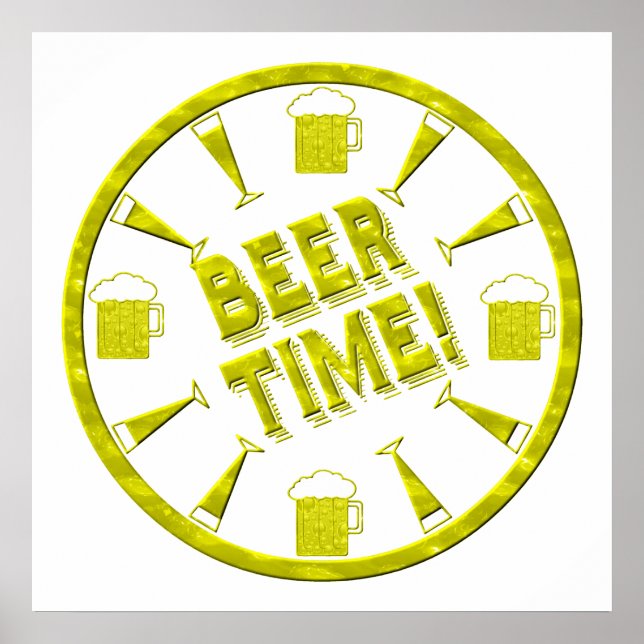 Poster Heure de bière ! (Devant)