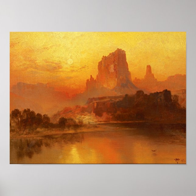Poster Heure d'or par Thomas Moran Imprimer (Devant)
