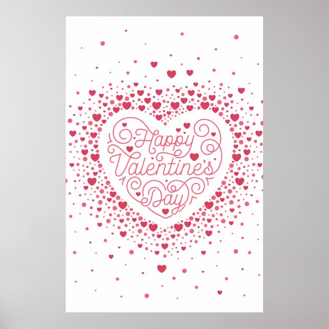 Poster Heureuse Sainte-Valentin 24x36 (Devant)