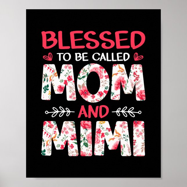 Poster Heureux D'Être Appelé Maman Et Mimi (Devant)