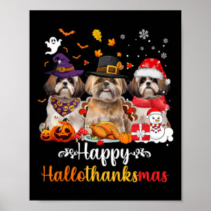 Poster Heureux Hallothanksmas Chih Tzu Chien Halloween Ch