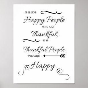 Poster Heureux les gens sont heureux