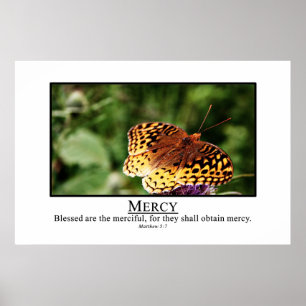 Poster Heureux les miséricordieux