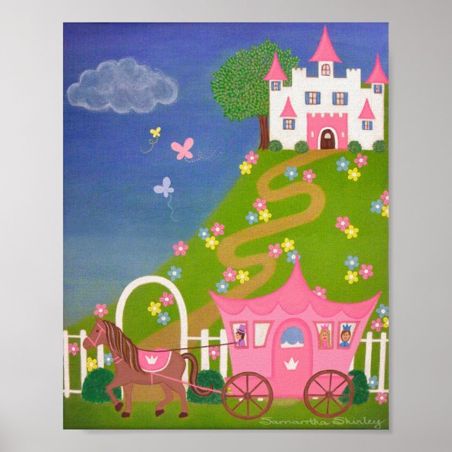 Poster Heureux pour toujours - Château de princesse 8x10  (Devant)