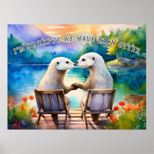 Poster Heureux que nous ayons chaque Otter