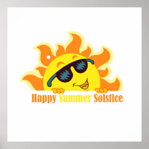Poster heureux solstice d'été 2024