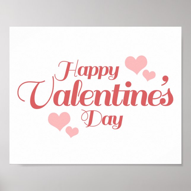 POSTER HEUREUX VALENTINE'S (Devant)