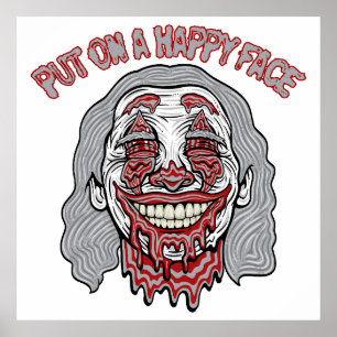 Poster Heureux vilain visage