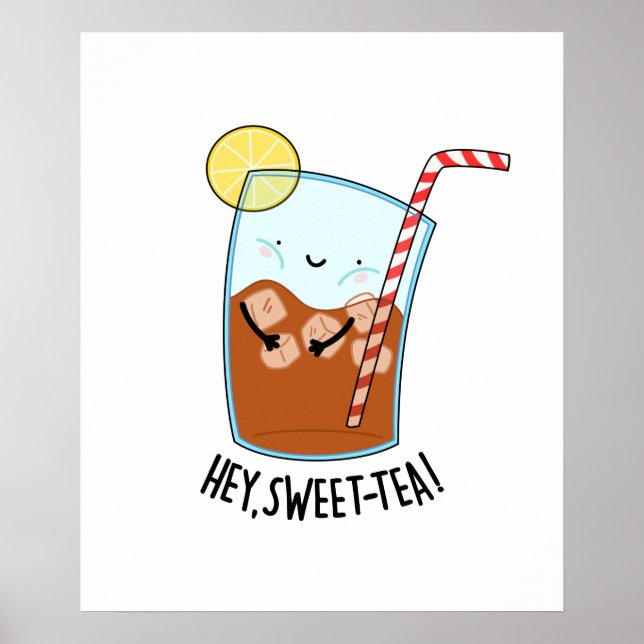 Poster Hey Swee Tea Funny Swee Thé Pun (Devant)