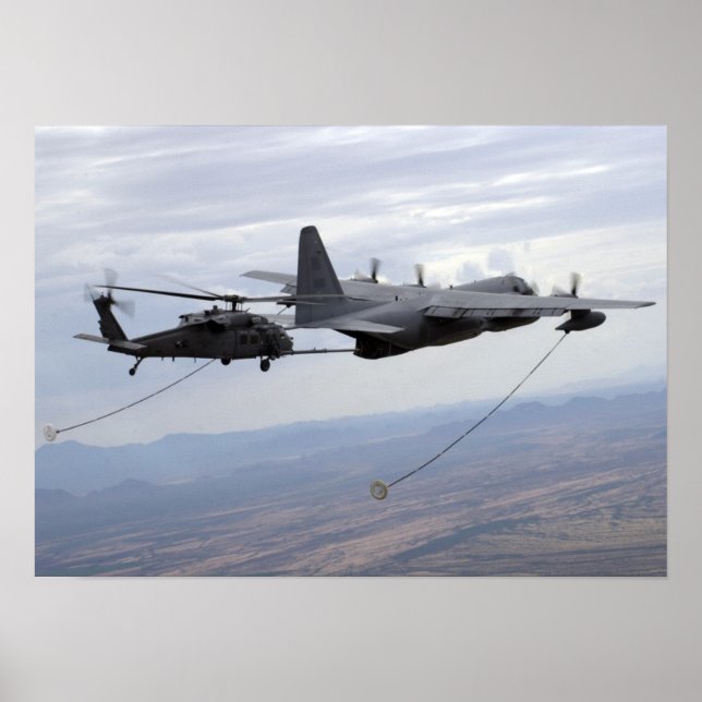 Poster HH-60 Pave Hawk & C-130 (Devant)