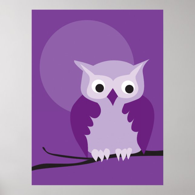 Poster hibou 7 (Devant)