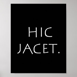 Poster Hic jacet