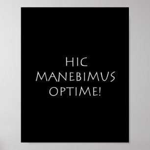 Poster Hic manebimus