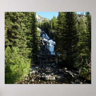 Poster Hidden Falls dans le parc national du Grand Teton