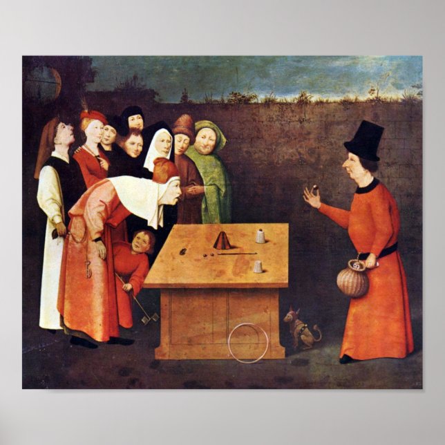 Poster Hieronymus Bosch-Le magicien (Devant)