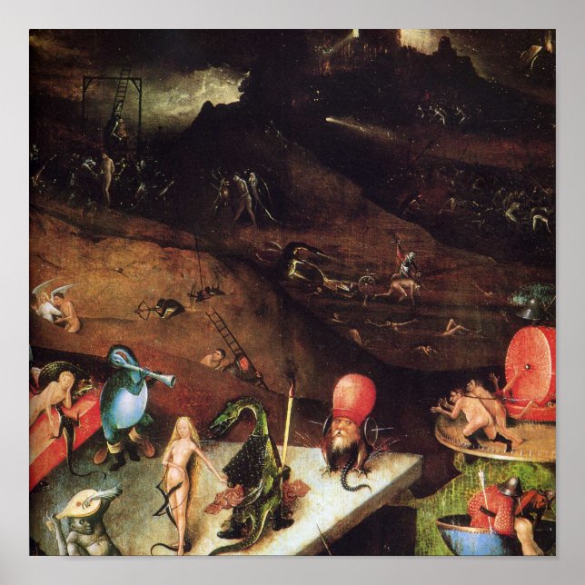 Poster Hieronymus Bosch peinture art (Devant)