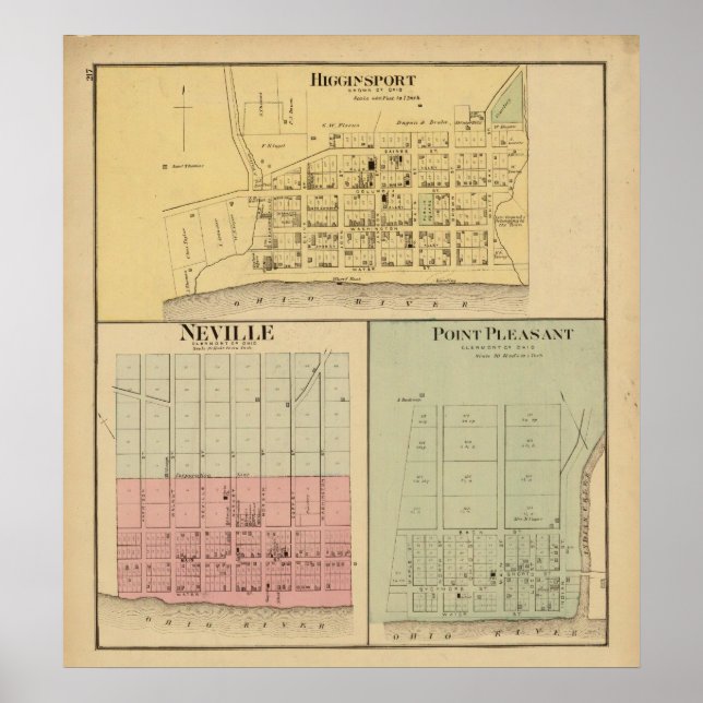 Poster Higginsport, Ohio (Devant)