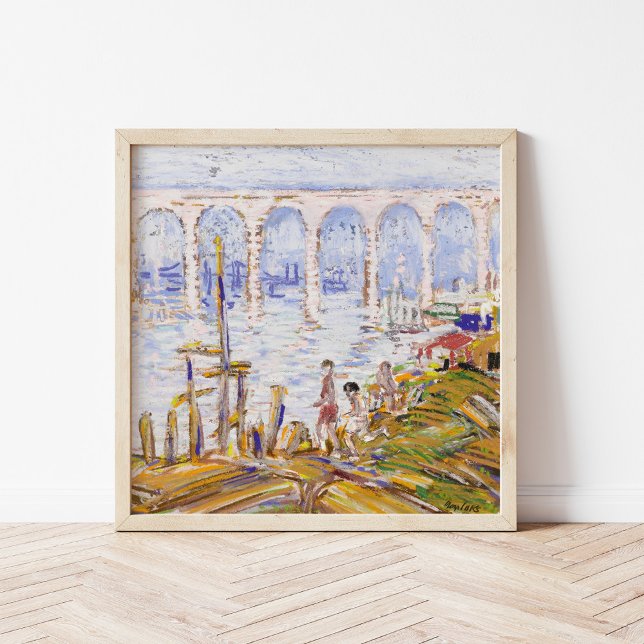 Poster High Bridge Harlem | George Luks (Créateur téléchargé)