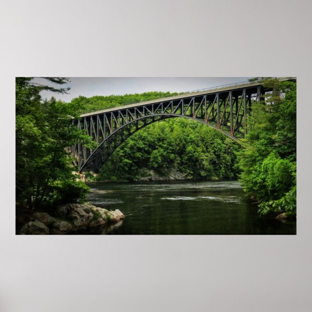 Poster High Bridge Over Water (Devant)