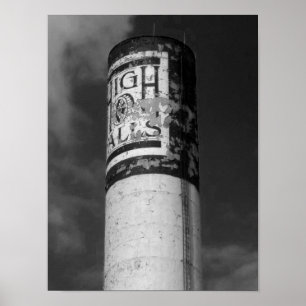 Poster High Falls B&W Photograph Rochester NY