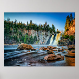 Poster High Falls, parc Tettegouche, Minnesota