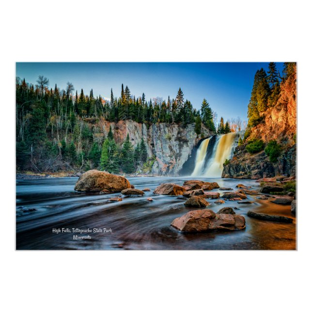Poster High Falls, Tettegouche Park, Minnesota (Devant)
