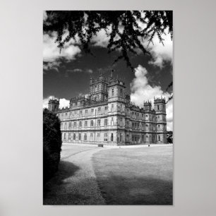 Poster Highclere Castle Downton Abbey England UK