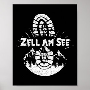 Poster Hiker Zell Am Voir Sheimerburger Terrain Vacances